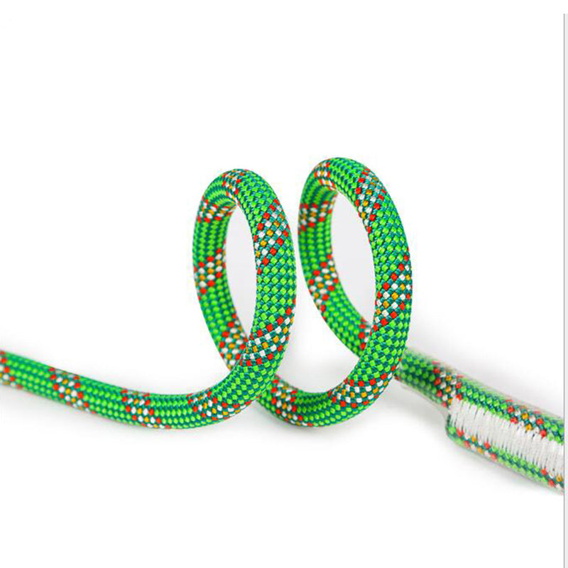 Xinda 10.5mm 80/100/120/150cm Professional Rock Climbing Rope Supplies High Altitude Anti Fall Off Protective Safety Belt Cowstail High Strength Wearable Life Rope