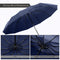 12 Ribs Windproof Travel Umbrella With Teflon Canopy, Lengthened Handle Wit F9X6