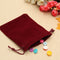 10Pcs Dark Red Drawstring Bags Wedding Party Candy Favor Gift Jewellery Pouches