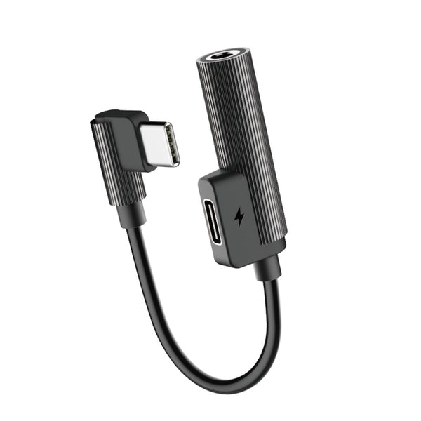 ROCK 3.5mm Type-C Audio Adapter Original Headphone AUX Splitter  For HUAWEI P30 Mate 20 XIAOMI MI9 S10 S10+