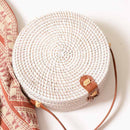 Summer Woven Straw Bag Rattan Brown Black White Bohemia Beach Bag Handmade