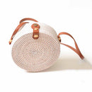 Summer Woven Straw Bag Rattan Brown Black White Bohemia Beach Bag Handmade