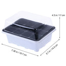 10 Pack Seedling Tray Seed Starter Tray With Dome And Base 12 Cells For Gar