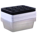 10 Pack Seedling Tray Seed Starter Tray With Dome And Base 12 Cells For Gar