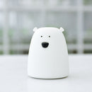 Silicone Night Light Bedside Lamp Bear Color Light Children Cute Night Lamp K1N1