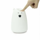 Silicone Night Light Bedside Lamp Bear Color Light Children Cute Night Lamp K1N1