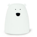 Silicone Night Light Bedside Lamp Bear Color Light Children Cute Night Lamp K1N1