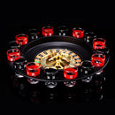 Novelty Creative Drink Turntable Toys Russian Roulette Wheel 16 Wine Cups BaQ7G6