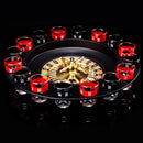 Novelty Creative Drink Turntable Toys Russian Roulette Wheel 16 Wine Cups BaQ7G6