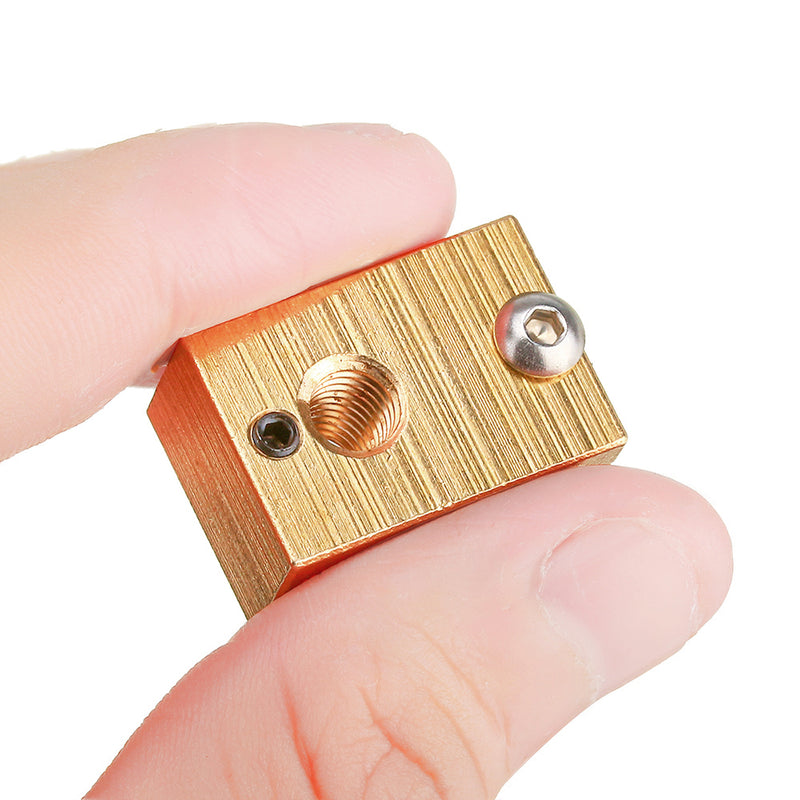 Aluminum/Brass M6 Thread V6 Heating Block For 3D Printer Part