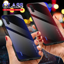 Bakeey Gradient Striped Shockproof Tempered Glass&Soft TPU Protective Case For Xiaomi Mi A3 / Xiaomi Mi CC9e