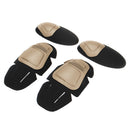 4Pcs Paintball Airsoft Combat Protective Military Tactical Knee Elbow Protector Pad Set Insert CS Training Gear