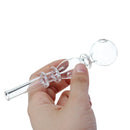 5inch Portable Glassware Herb Smoke Water Pipe Tube Tool Holder Hoo kah Filter Transparent