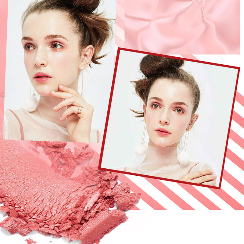 O.Two.O Face Blusher Powder Rouge Makeup Cheek Blusher Powder Minerals Pale I3A9