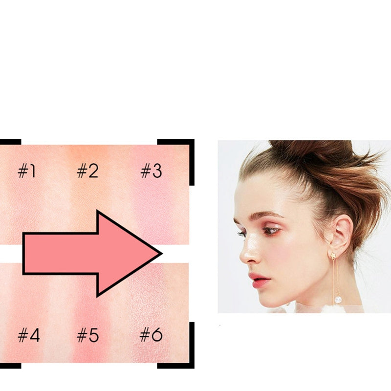 O.Two.O Face Blusher Powder Rouge Makeup Cheek Blusher Powder Minerals Pale I3A9