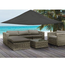 3.6M Grey e Sun Shade Sail Sun Shade Tent Garden Patio Swimming Pool Sunscr R8B8