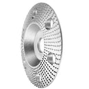 Drillpro 100mm Tungsten Carbide See Through Wood Shaping Disc Bevel Carving Disc with Hole 16mm Bore Sanding Grinder Wheel for 100 115 Angle Grinder