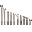 M8 Titanium Alloy Flange Hex Head Bolt Cap Screw 20 30 35 40 45 50 55 60 75 90mm