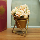 Home Garden Golden Flower Pot Plants Display Stand Planter Desk Rack Shelves Organizer