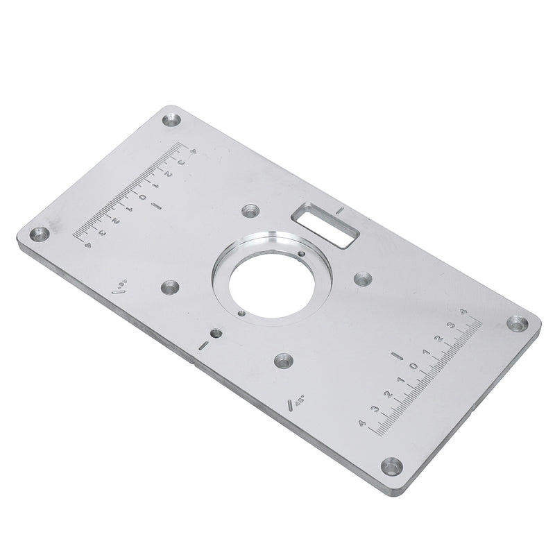 Aluminum Router Table Insert Plate With Rings and Screws for 62x70mm Woodworking Benches
