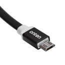 Onten OTN 7287 Black Lightning to Micro USB flat cable for Android devices Aluminum Alloy Shell