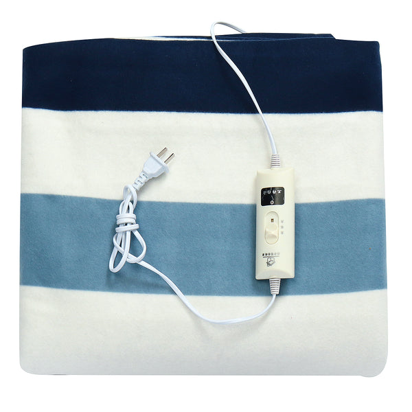 220V Electric Heated Throw Over Under Blankets Warm Mattress 3 Heat Set