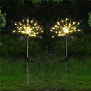 2PCS Solar Powered 105LED Starburst Fireworks Fairy String Landscape Light Christmas Outdoor Decor
