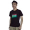 Men Sound Activated Led T-Shirt Light Up Flashing Rock Disco Equalizer Shor O1J4