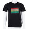 Men Sound Activated Led T-Shirt Light Up Flashing Rock Disco Equalizer Shor O1J4