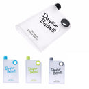 BIKIGHT 380ML Paper Square Flat Water Bottle Movement Kettle Plastic