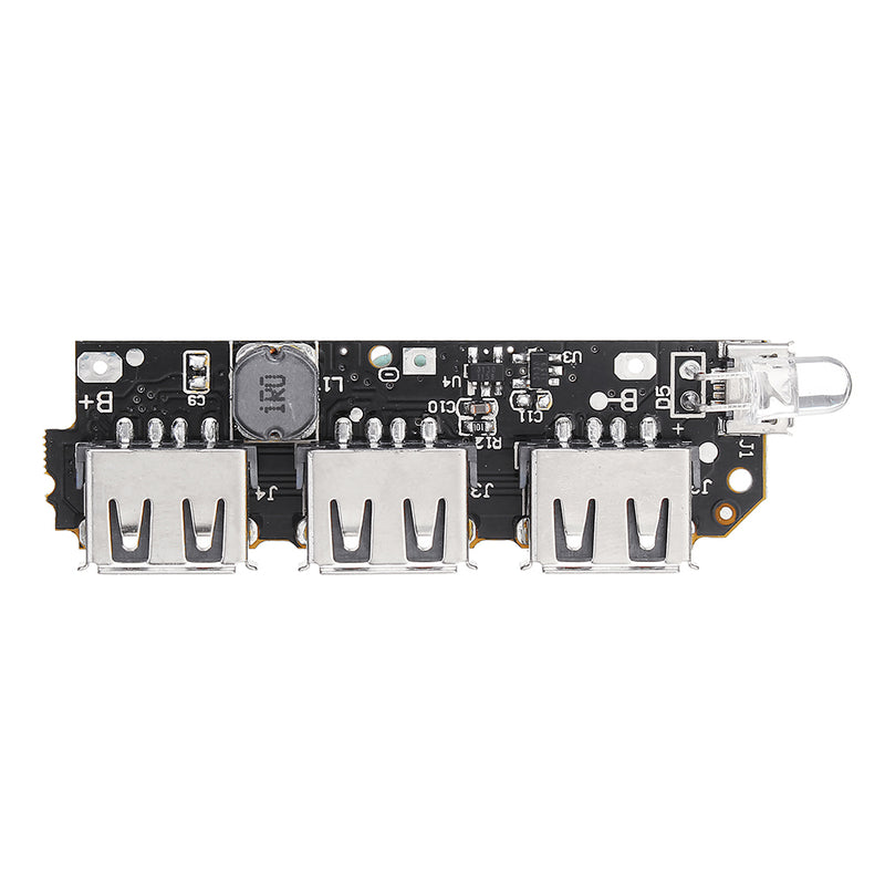 10pcs 5V 2.1A 3 USB Mobile Power Circuit Board  Boost Module For DIY Power Bank Lithium Battery