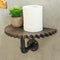 25cm Dia Wooden Retro Vintage Display Storage Bookshelf Wall Shelves Shelf Bracket