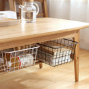 Household Iron Art Storage Basket Kitchen Bedroom Sundries Snacks Organizer