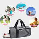 Dry Wet Separation Lightweight Waterproof Travel Gym Handbag Sports Running Fitness Yoga Bag