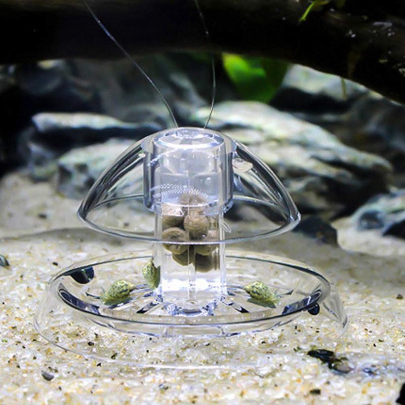 Snail Trap For Fish Tank,Aquarium Fish Plant Tank Plastic Clear Snail Trap  J2W4