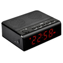 Portable Wireless Bluetooth Alarm Clock Audio Fm Radio Speakers Support Tf