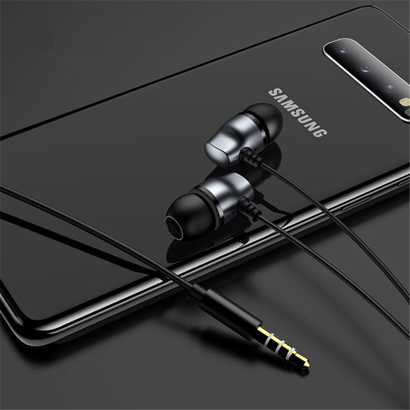 USAMS US-SJ361 EP-36 In-ear Metal Headphones HiFi Stereo Earphone Noise Reduction with Mic for iPhone Xiaomi