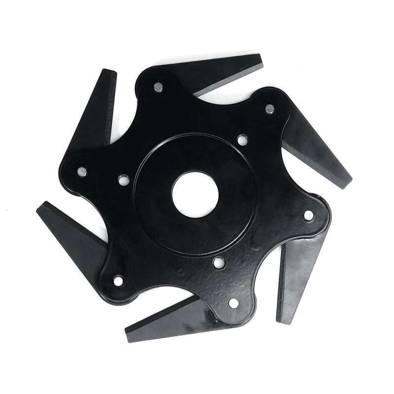 Upgraded Black 6 Teeth Blade Trimmer Head Grass Trimmer Brush Cutter Blade for Lawnmower
