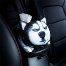 Car Tissue Box,Plush Elasticity Universal Soft Cute Car Armrest Box Cartoon