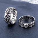 Punk Biker Skull Finger Ring Titanium Steel Men Women Couple Size 8-11 Jewelry