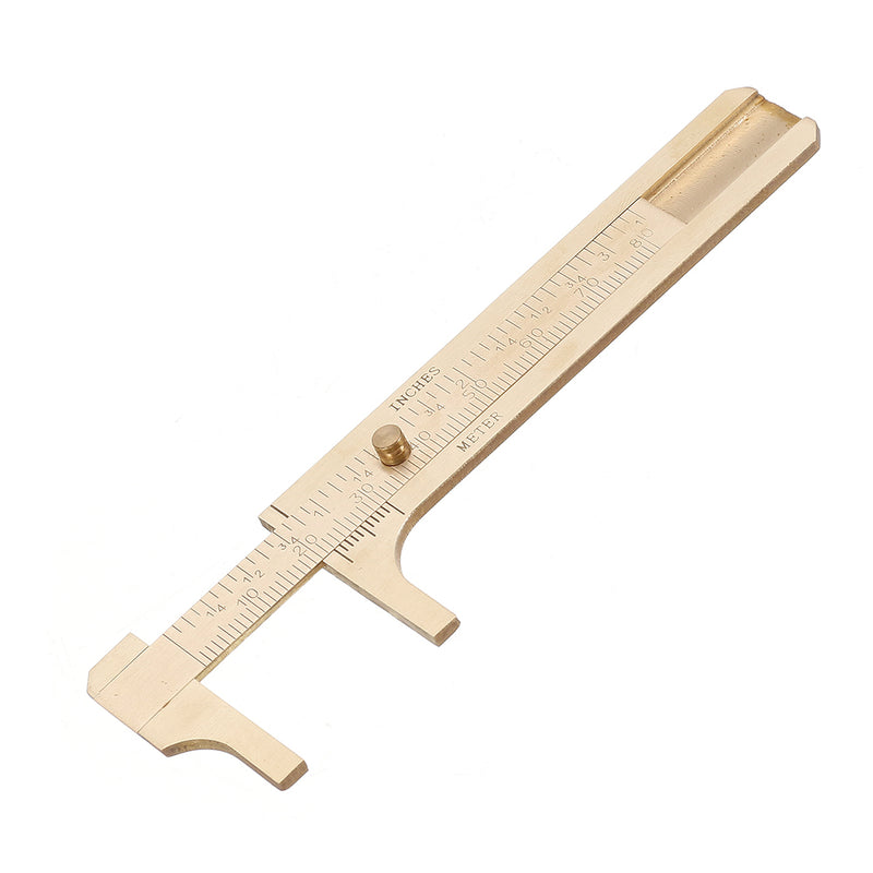 80mm Double Scale Mini Brass Sliding Gauge Vernier Caliper Pocket Measuring Tool