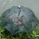 ZANLURE 38" 8 Holes Nylon Automatic Folding Fishing Net Shrimp Cage Crab Fish Trap Cast Net