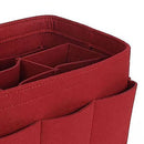 Women Fashion Felt Cloth Inner Bag Fits In Insert Handbag Multi-Pockets Cos T9X5