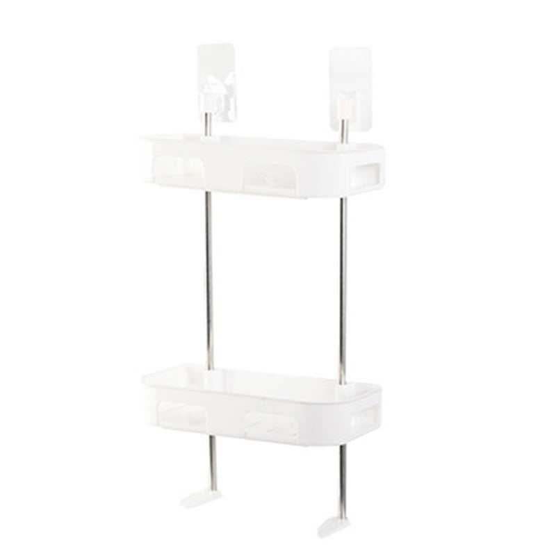 Bathroom Kitchen Storage Rack Wall Punch-free Toilet Washbasin Storage Shelf Rack
