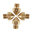 4PCS 0.3mm/0.4mm Copper Brass Extruder Nozzle For 1.75mm 3D Printer Filaments