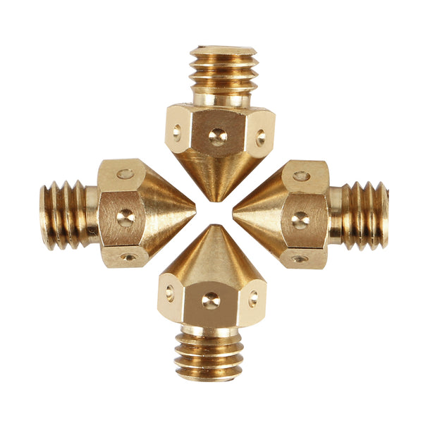 4PCS 0.3mm/0.4mm Copper Brass Extruder Nozzle For 1.75mm 3D Printer Filaments