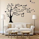 2.5M Removable Memory Tree Picture Frames Wallpaper Photo Wall Stickers Decor Bird Room Wall Black