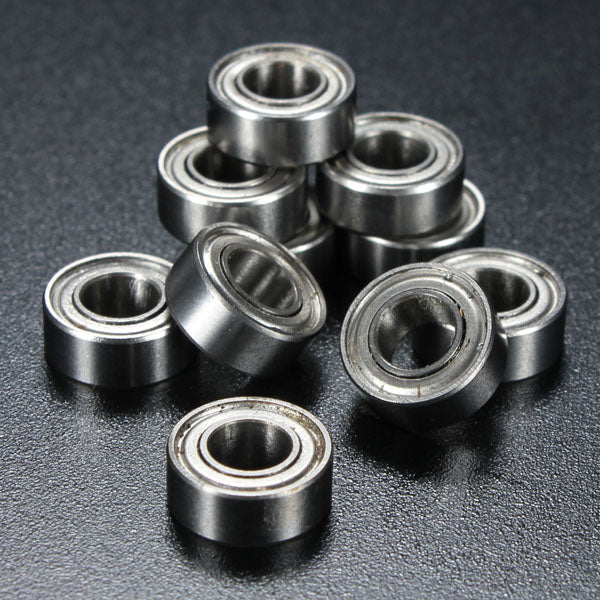 10Pcs 5x10x4mm Metal Sealed Shielded Deep Groove Ball Bearing MR105ZZ