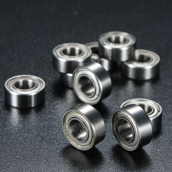 10Pcs 5x10x4mm Metal Sealed Shielded Deep Groove Ball Bearing MR105ZZ
