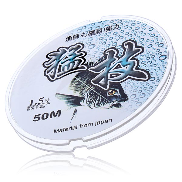 ZANLURE 50M Nylon Fishing Line Monofilament Carp Wire